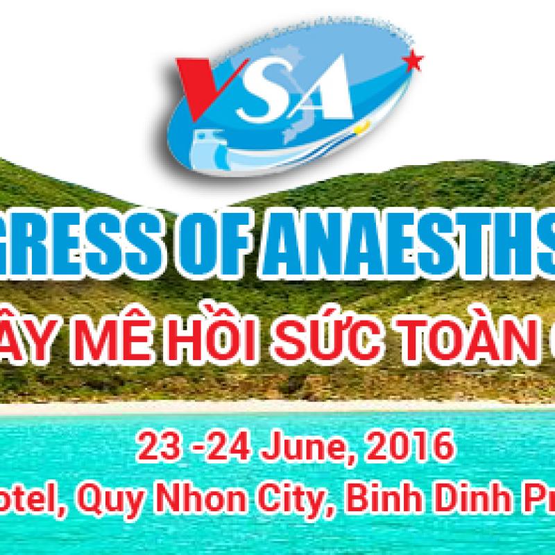 Thông báo về Hội nghị gây mê Toàn quốc 2016